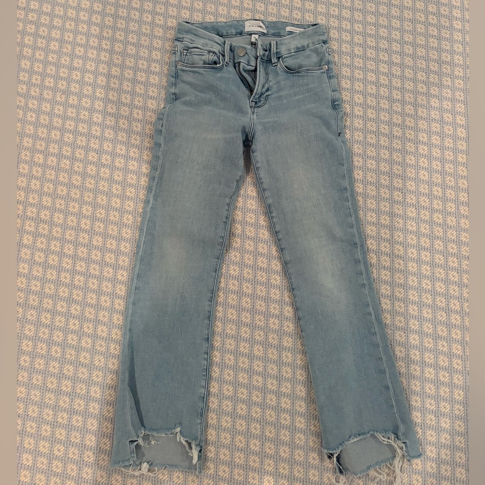 Frame Le crop mini boot jeans